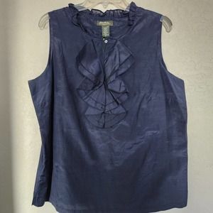 Navy Eddie Bauer Sleeveless Top Size XL